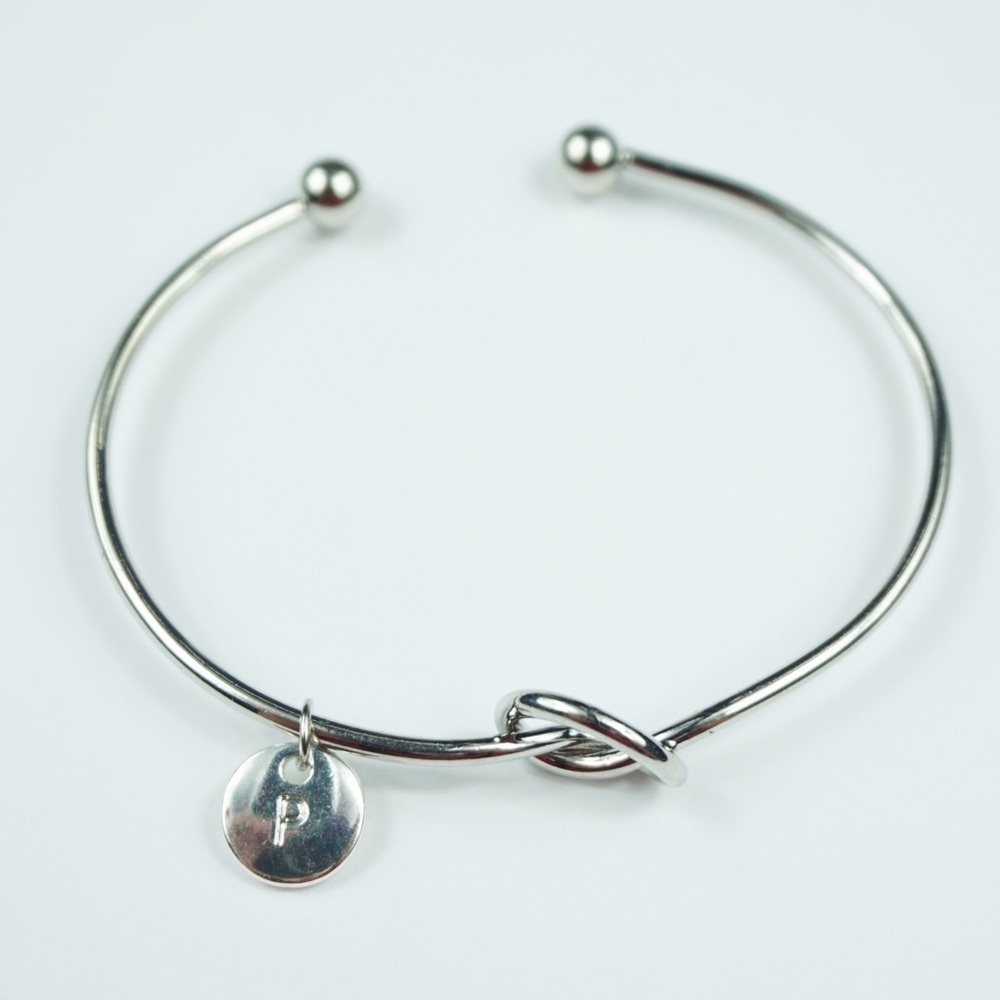 Tie The Knot Silver P Women Gift Bracelet